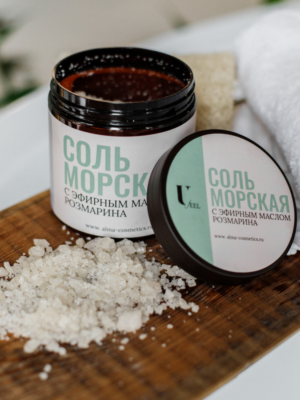 Соль морская с эфирным маслом розмарина U feel